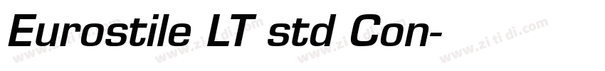 Eurostile LT std Con字体转换